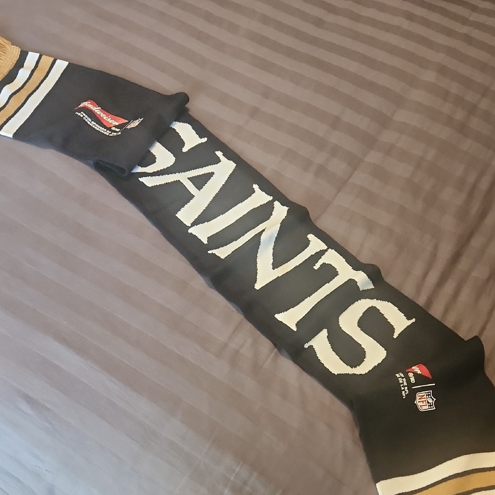 Saints Football Budweiser Team Scarf